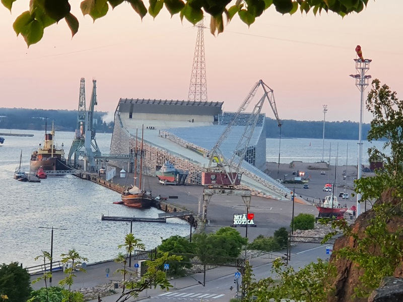 Das Maritimzentrum Vellamo am Hafen von Kotka