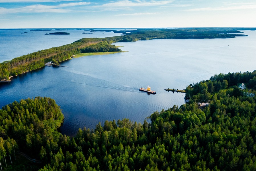 Fährüberfahrt über den Saimaa-See